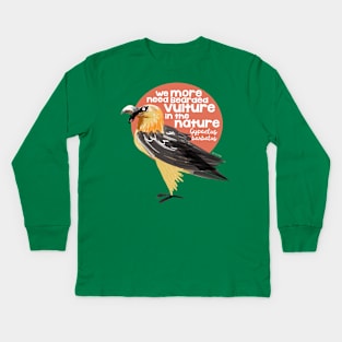 Bearded Vulture Kids Long Sleeve T-Shirt